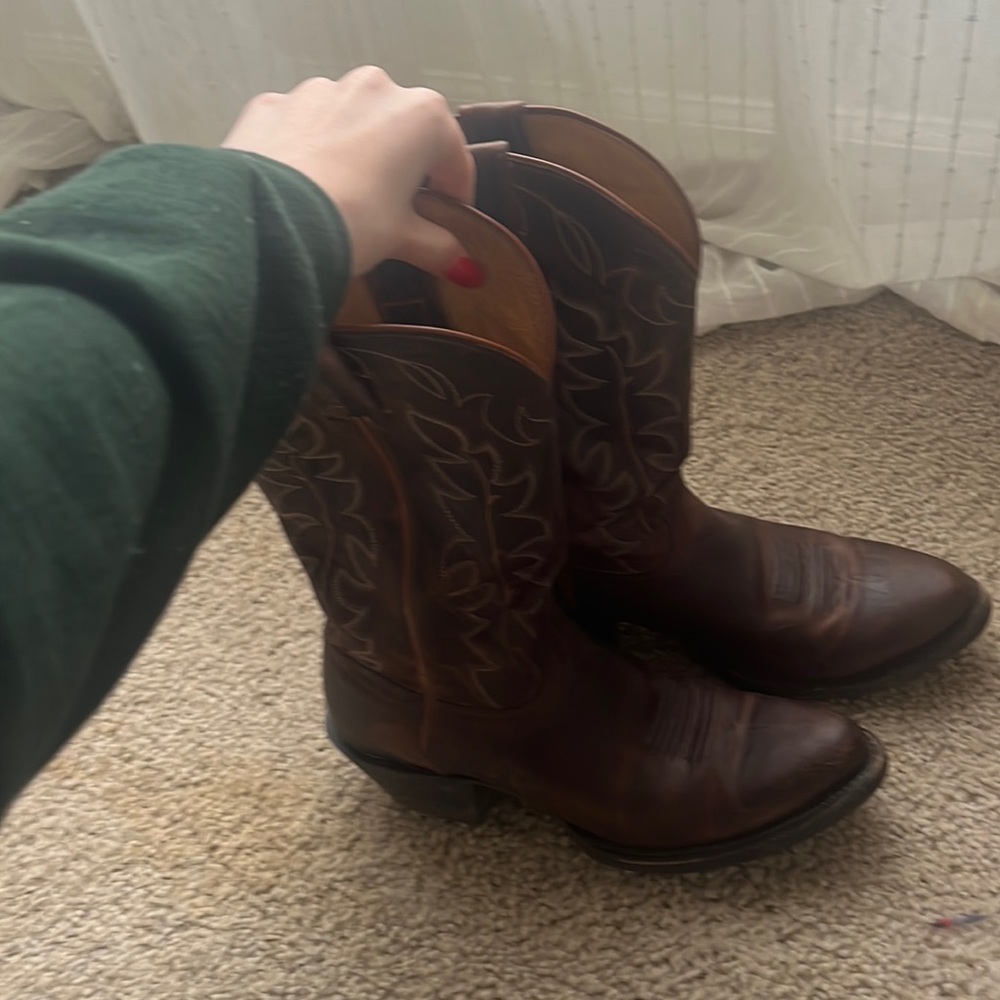 Western Style Cowgirl Boots Round Toe